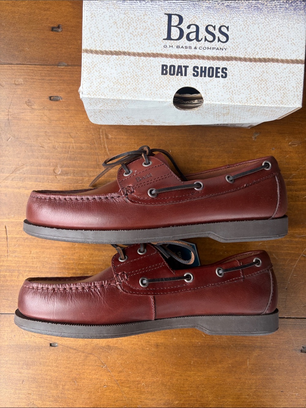 Bass Seafarer Brown Boat Shoe Slip On Sz 9 - Picture 4 of 13